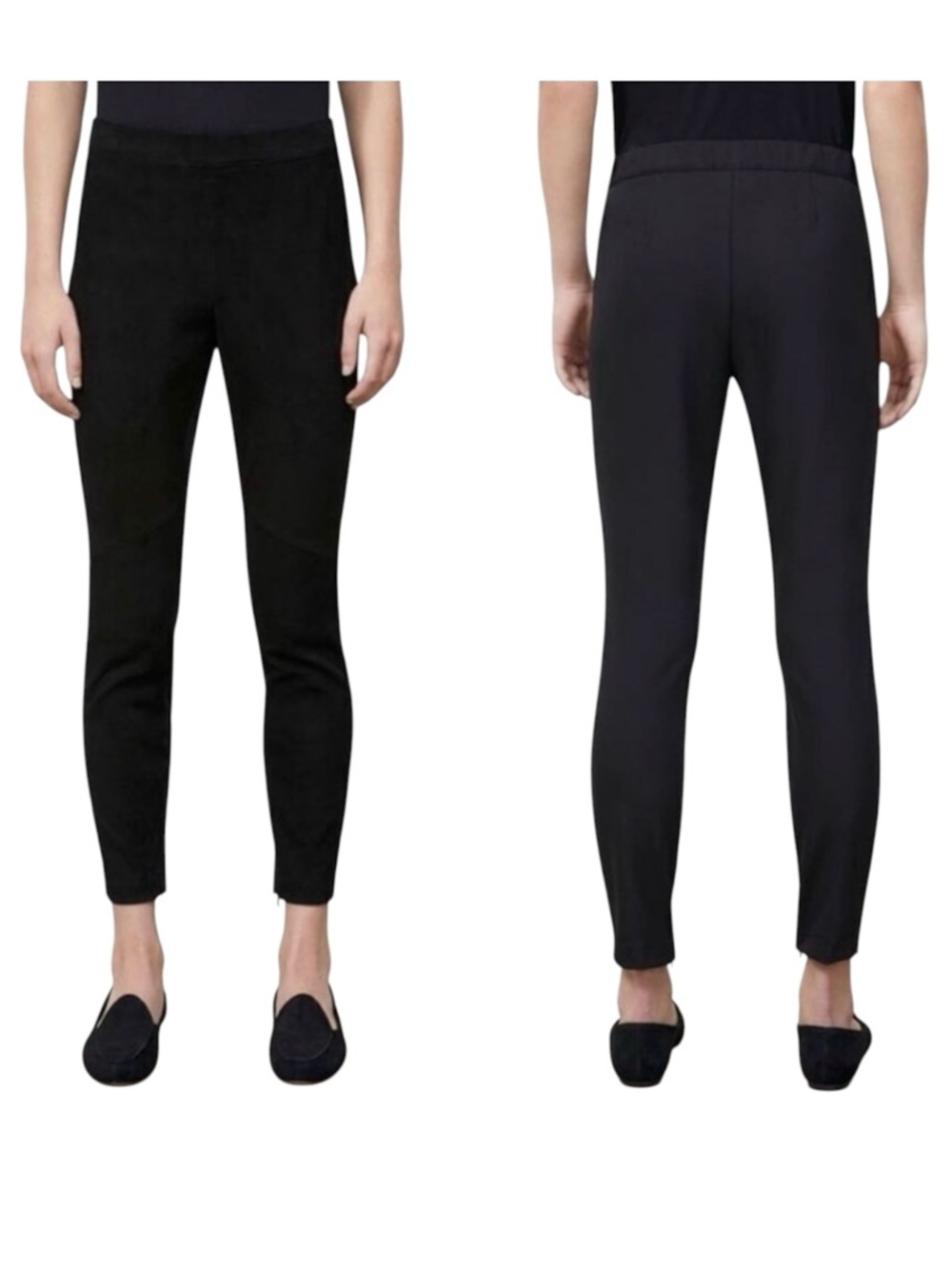 Lafayette 148 New York Murray Slim Leg Pants Size Small Black Office Career Work